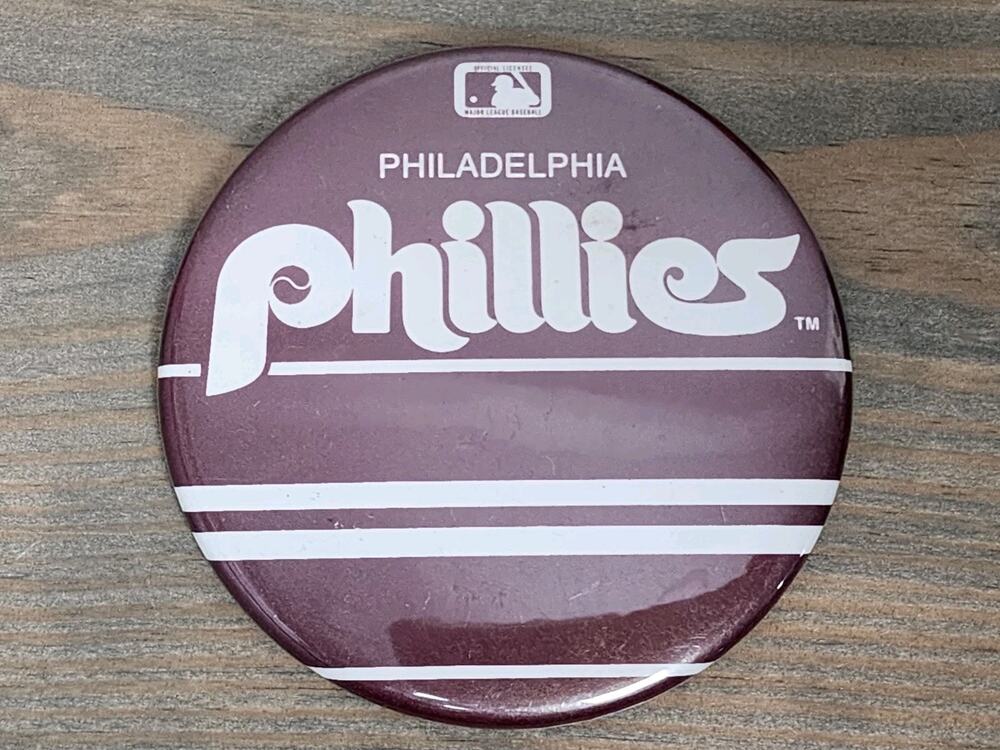 Philadelphia Phillies MLB Baseball 3.5" Original Vintage Pin Button Pinback